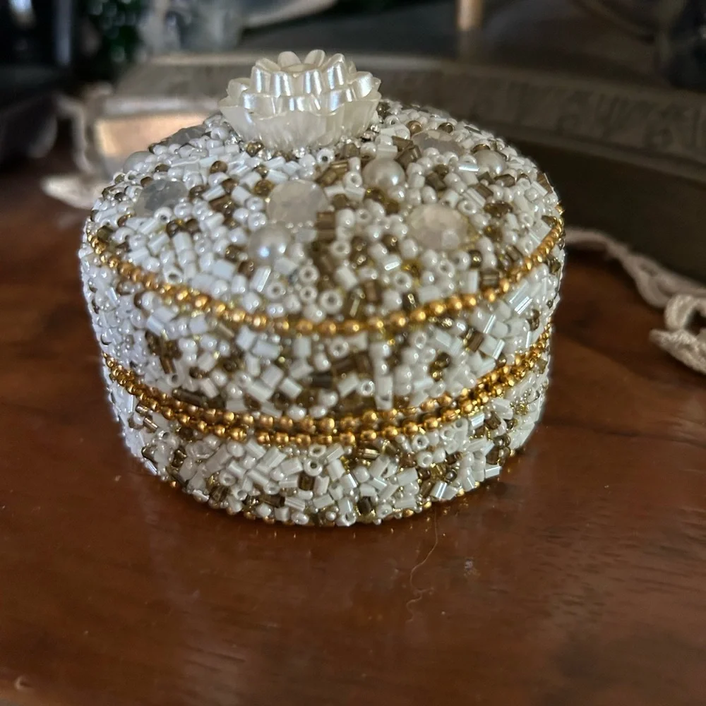 Beaded Trinket Box